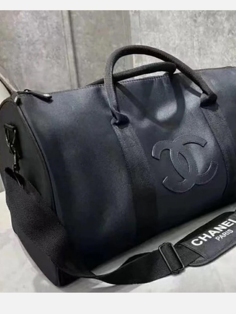 Chanel Novelty Black Travel Duffle Bag(NEW) - Picture 6 of 6